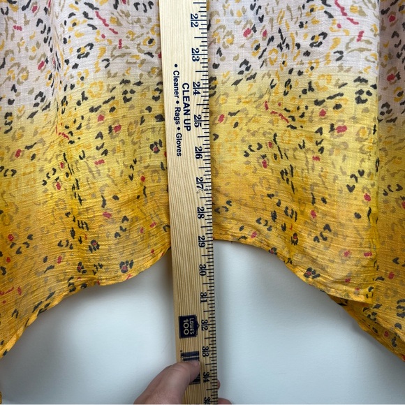 Zac & Rachel Ombré Asymmetrical Hem Button Women Size XL Coverup light 0212 - Picture 9 of 10